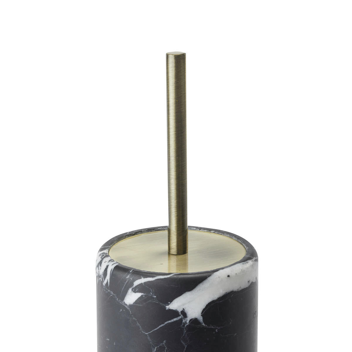DRŽÁK NA WC ŠTĚTKU   - černá, Basics, kámen (9.5/38.5cm) - Aquanova