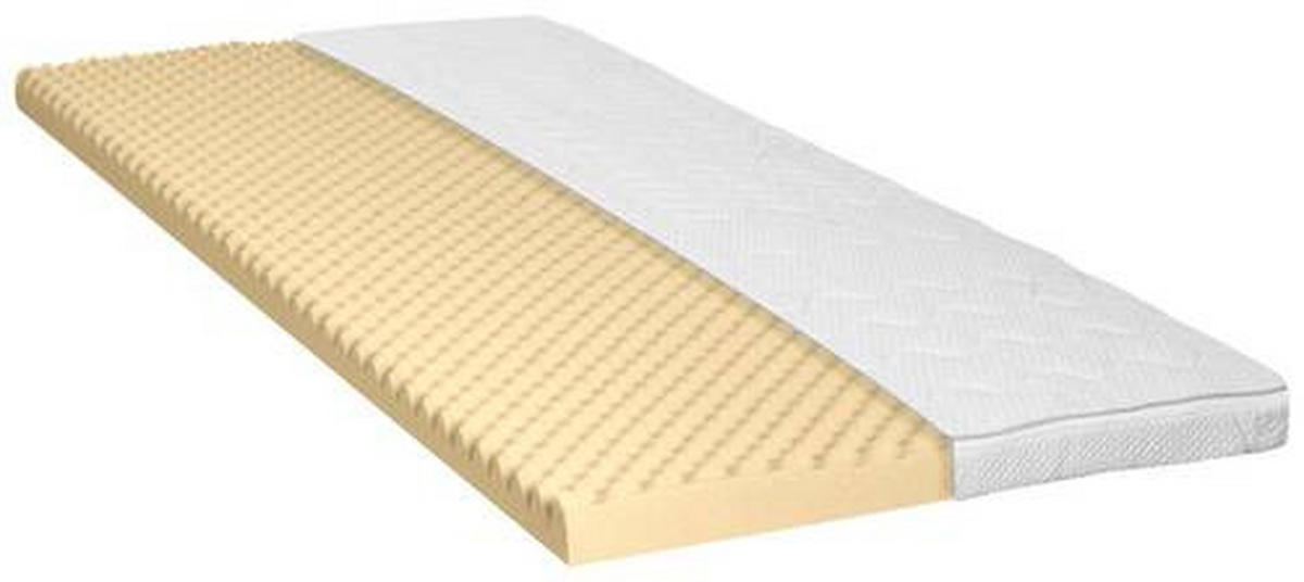 TOPPER 140/200 cm Höhe ca. 9 cm  - Weiß, Basics, Textil (140/200cm) - Carryhome