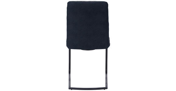 SCHWINGSTUHL in Stahl Flachgewebe - Schwarz, Design, Textil/Metall (48/91/62cm) - Dieter Knoll