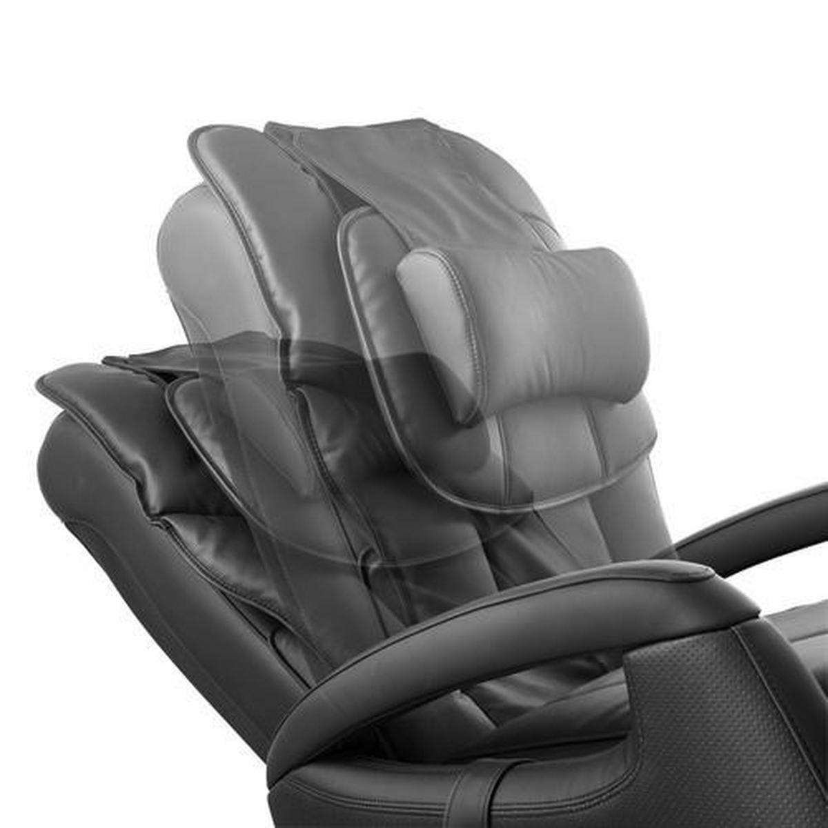 MASSAGESESSEL Lederlook Schwarz    - Schwarz, Design, Kunststoff/Textil (80/117/114cm) - Cantus