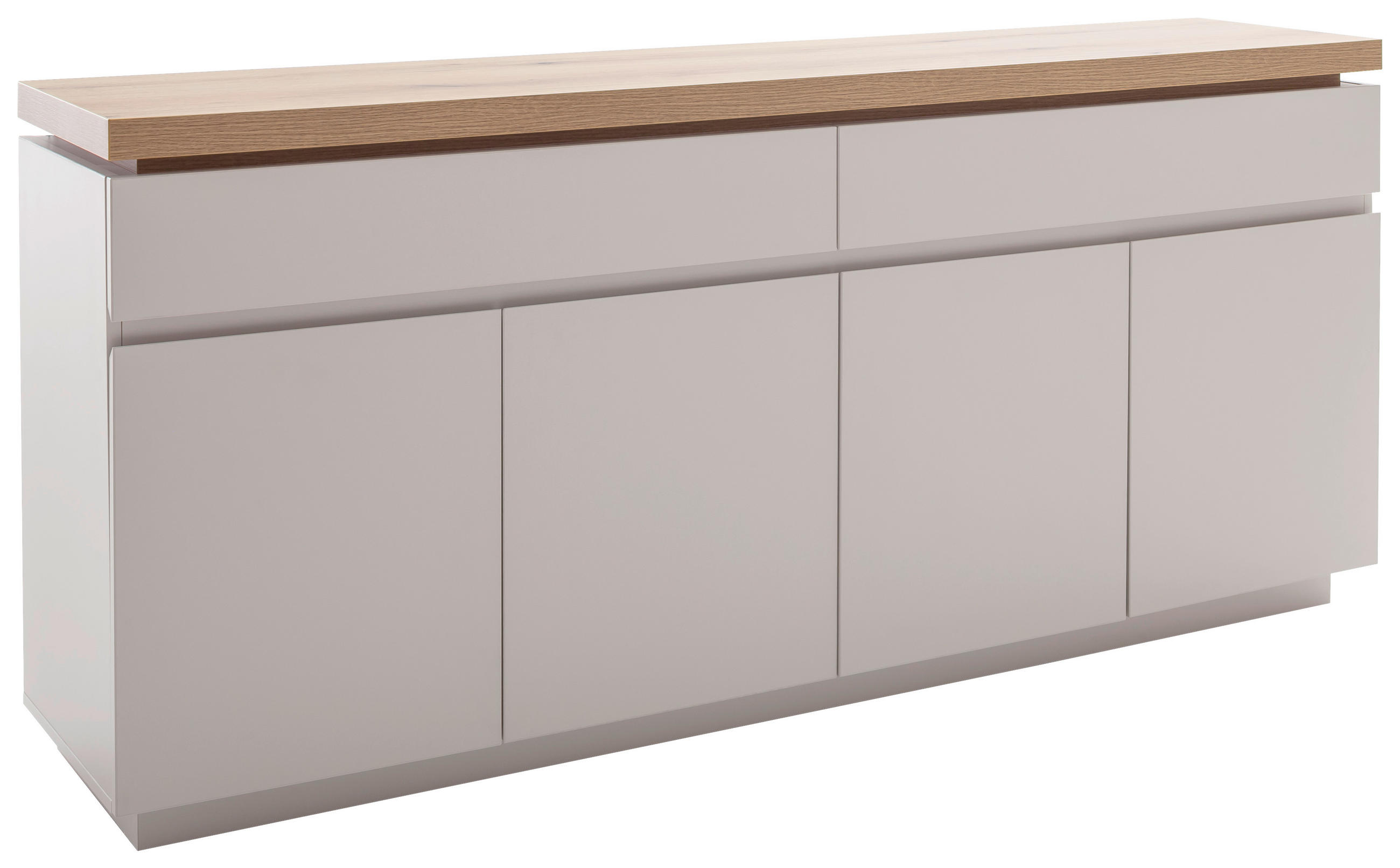 SIDEBOARD  180/81/40 cm 2 Schublade(n)  - Kaschmir/Eichefarben, Design, Holzwerkstoff (180/81/40cm) - Livetastic