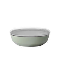 SALATSCHÜSSEL  Silueta  - Transparent/Salbeigrün, KONVENTIONELL, Kunststoff (30,1/9,2cm) - Mepal