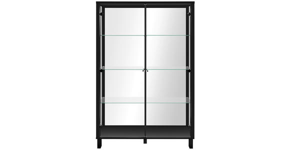 HIGHBOARD 100/150/33 cm  in Schwarz  - Schwarz, KONVENTIONELL, Glas/Holzwerkstoff (100/150/33cm) - Carryhome