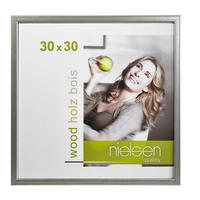 BILDERRAHMEN - Silberfarben, Basics, Holz (30/30cm) - Nielsen