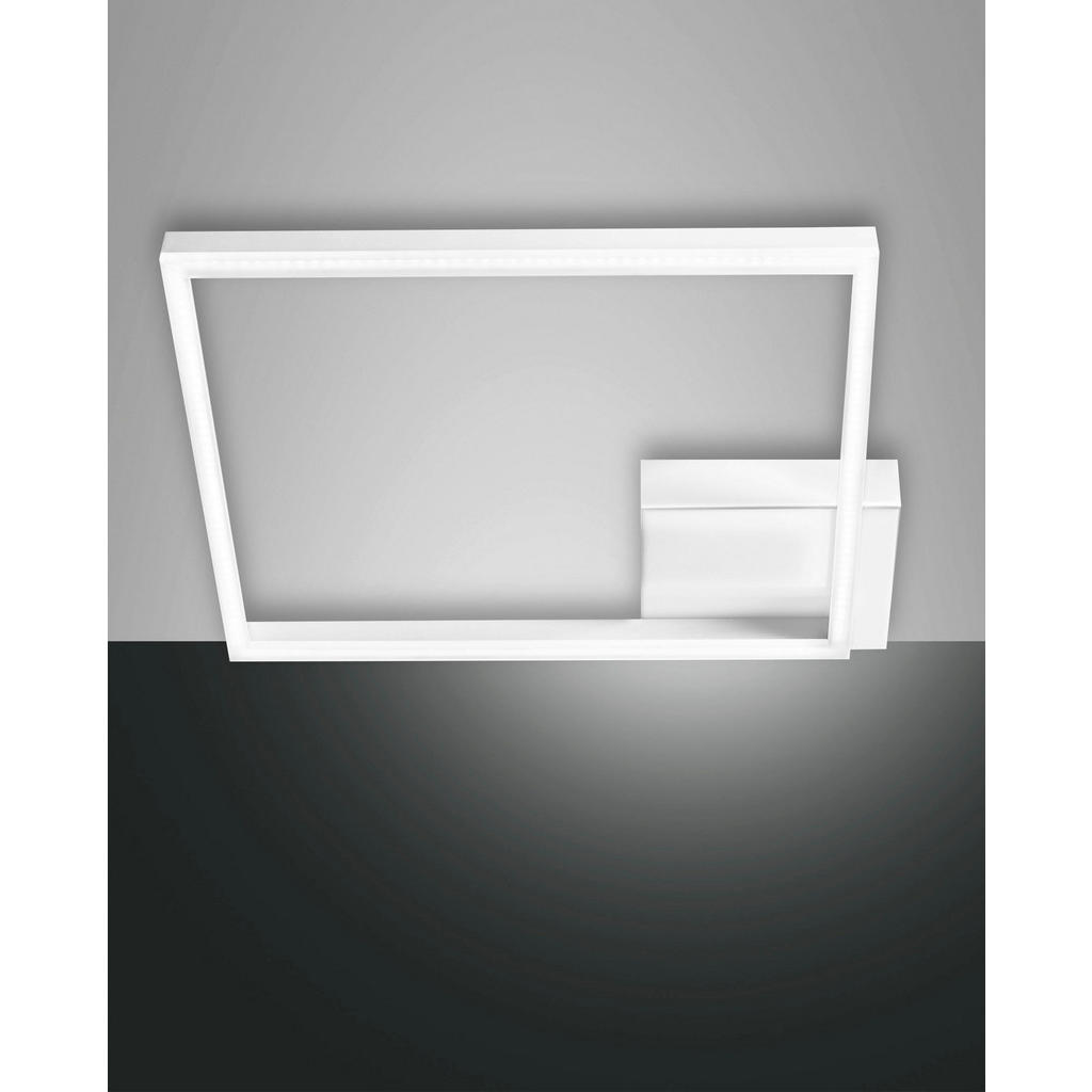 Thumbnail - Fabas Luce Led-Deckenleuchte Bard, Weiß, Metall, Kunststoff, 45x6.5x45 cm, DIN EN ISO 9001, Lampen & Leuchten, Innenbele...