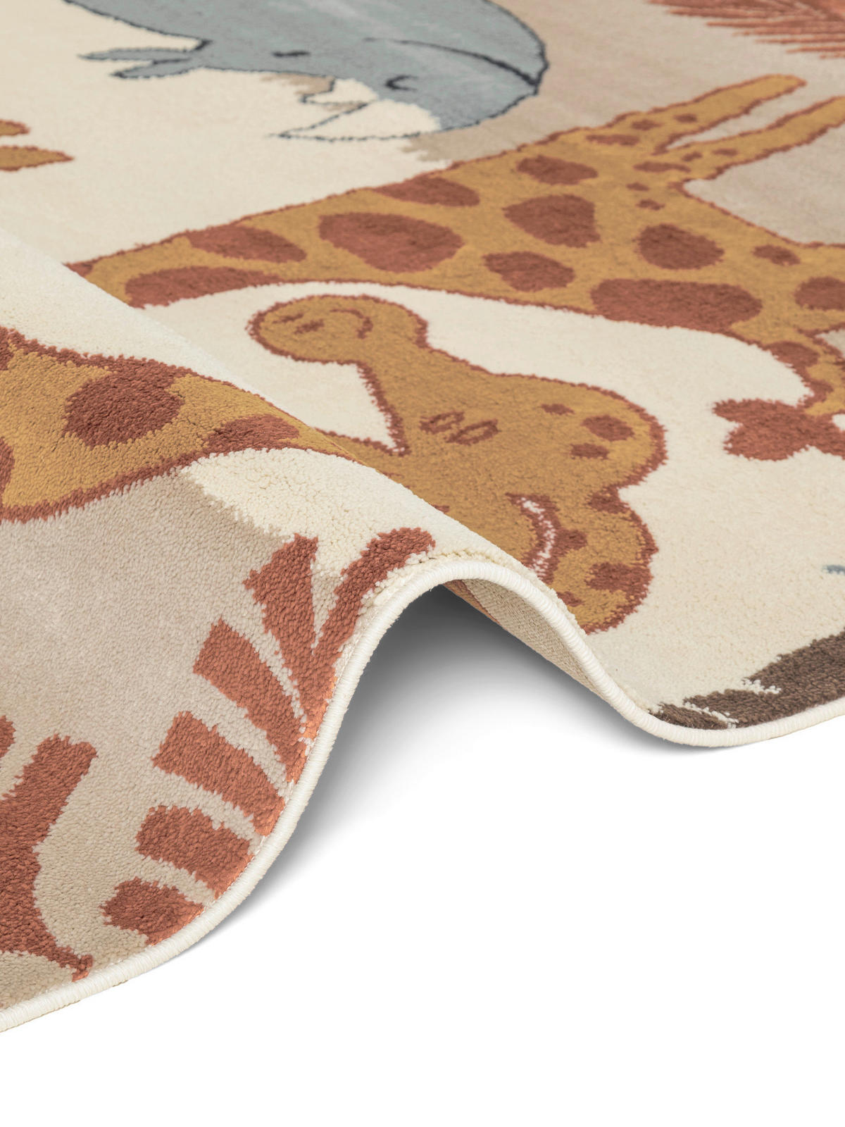 KINDERTEPPICH 200/290 cm Adventures Tier  - Multicolor/Creme, Design, Kunststoff/Textil (200/290cm) - Hanse Home