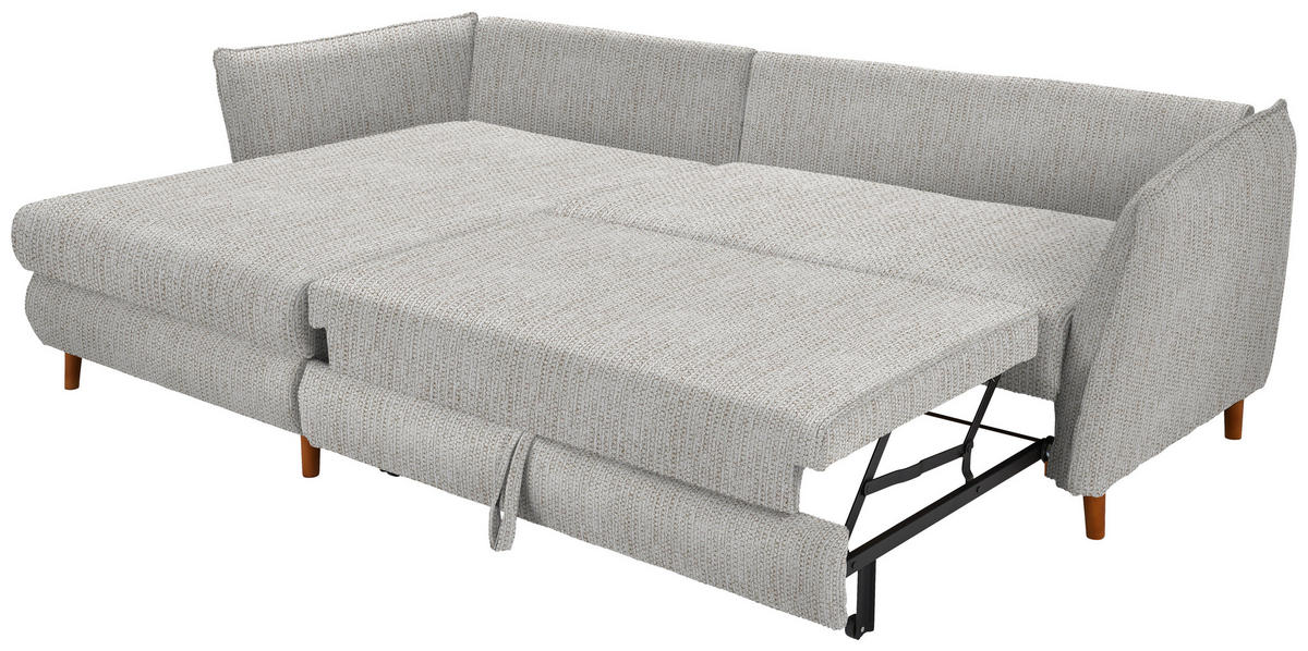 HÖRNSOFFA i vävt tyg beige  - beige/ekfärgad, Klassisk, trä/textil (284/162cm) - MID.YOU