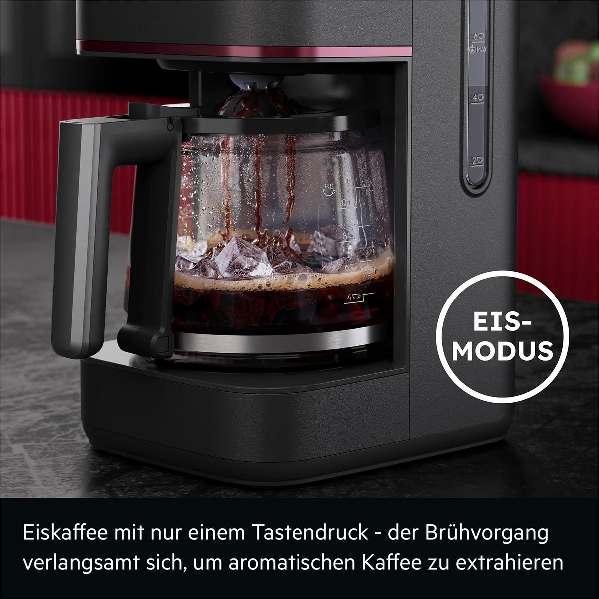 FILTERKAFFEEMASCHINE Design Collection  - Schwarz, Basics, Glas/Kunststoff (26,6/34,1/17,1cm) - AEG