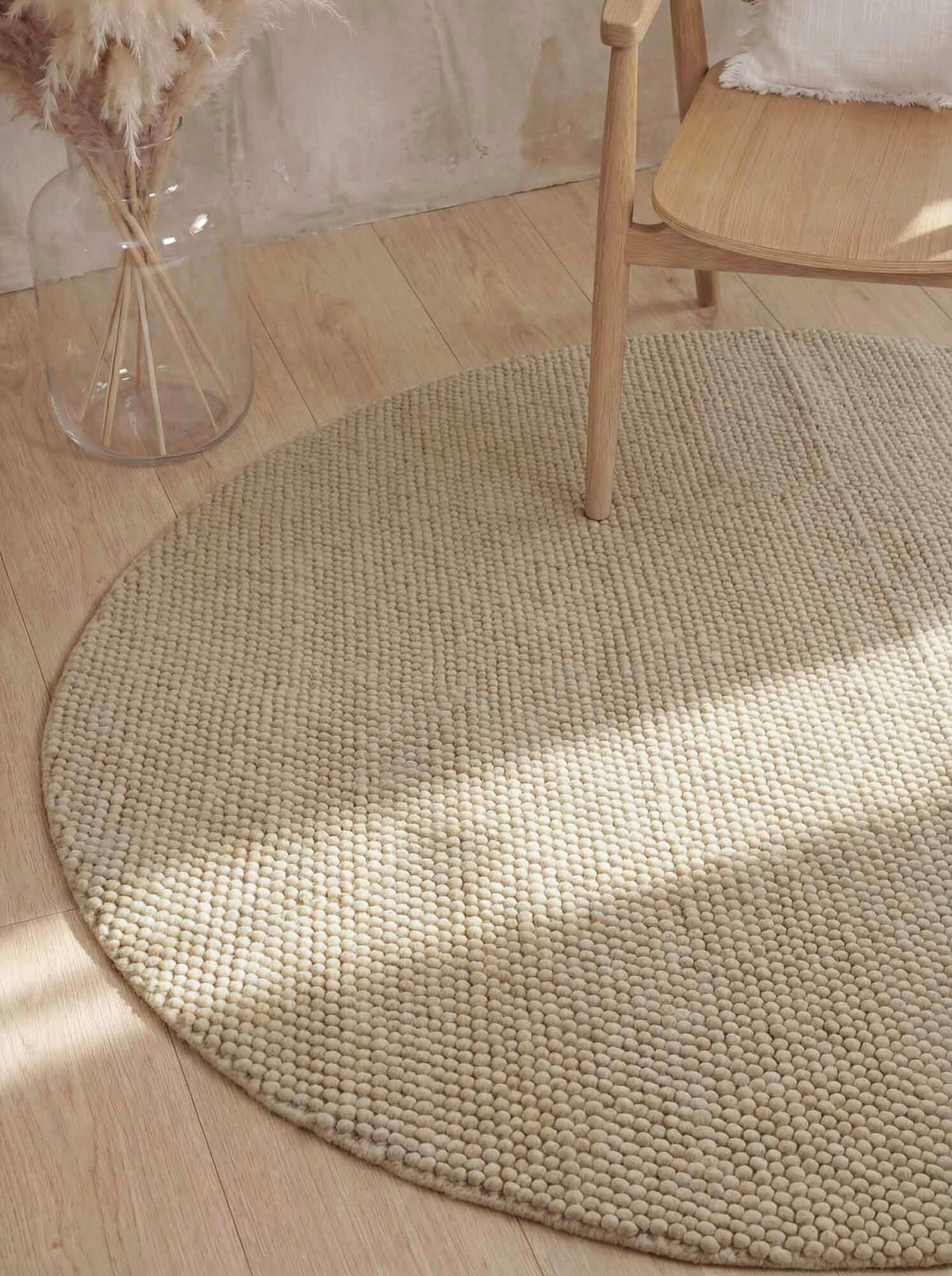 WOLLTEPPICH 200 cm Richmond Beige, Beigebraun rund  - Beige/Beigebraun, KONVENTIONELL, Textil (200cm) - Ted Baker