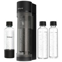 WASSERSPRUDLER Logan  - Schwarz Hochglanz, Basics, Glas/Kunststoff (11.2/42.6/18.8cm) - Sodapop