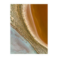 GLASBILD Landschaft & Natur, Abstraktes 120/80 cm  - Multicolor, Basics, Glas/Papier (120/80cm)