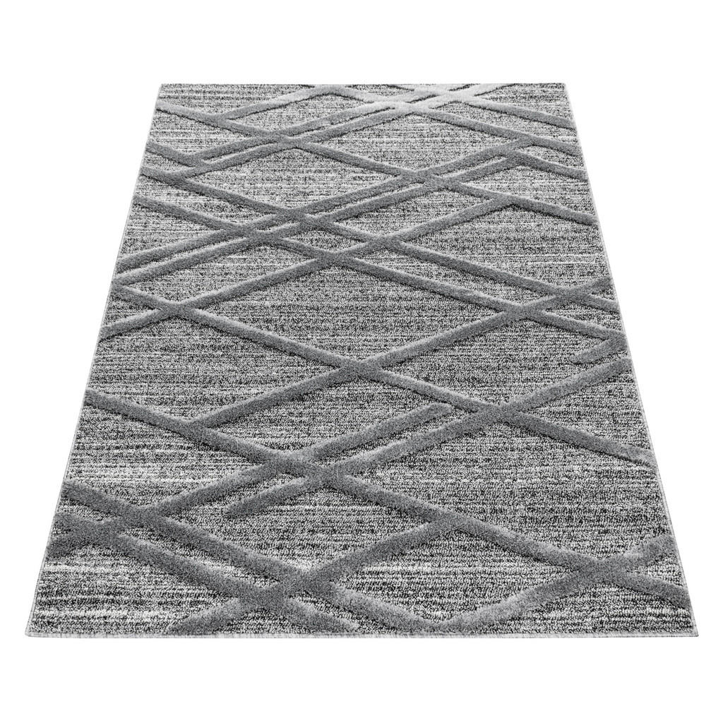 Thumbnail - Novel Läufer Pisa 4706 grau, Grau, Textil, Graphik, rechteckig, 80x250 cm, Oeko-Tex® Standard 100, für Fußbodenheizung g...
