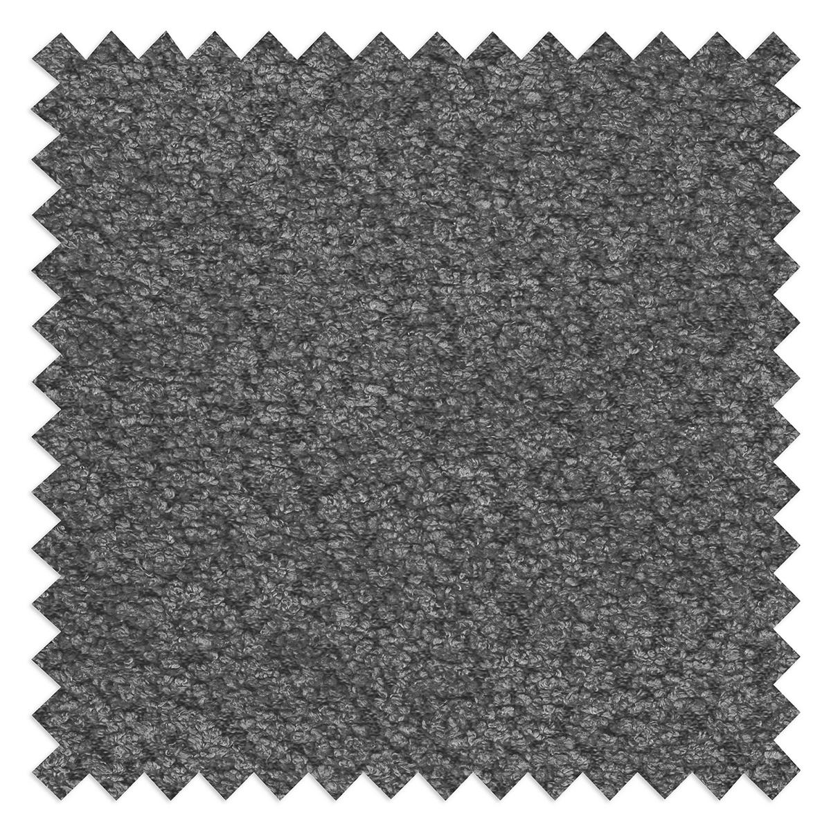ECKSOFA Luki Grau Bouclé  - Schwarz/Grau, Design, Kunststoff/Textil (233/142cm) - Livetastic