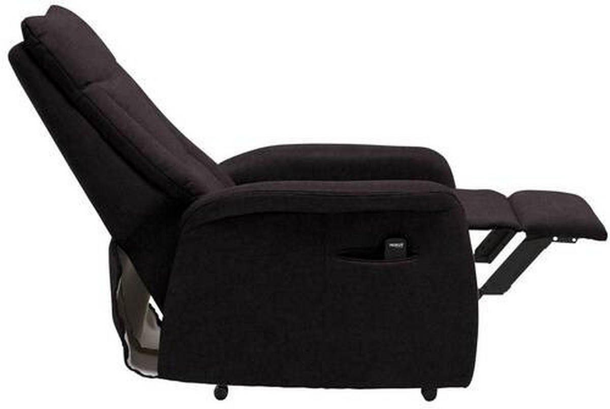 FERNSEHSESSEL in Mikrofaser Dunkelbraun  - Dunkelbraun/Schwarz, Konventionell, Textil (78/108/90cm) - Valdera
