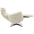 MASSAGESESSEL Echtleder Lederlook Beige    - Beige, Design, Leder/Textil (77/113/90cm) - Xora
