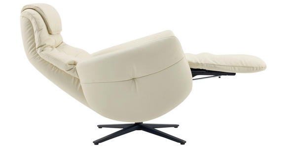 MASSAGESESSEL Echtleder Lederlook Beige - Beige, Design, Leder/Textil (77/113/90cm) - Xora