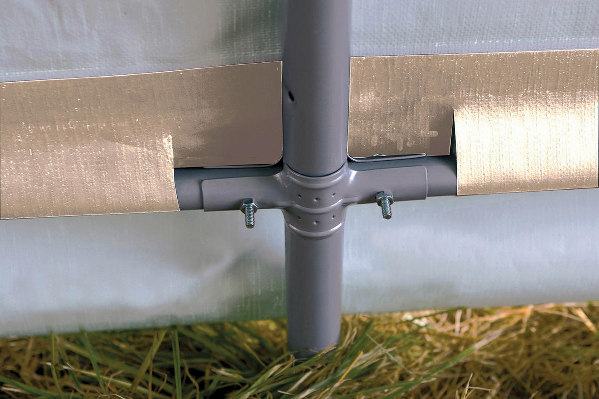ZELTGARAGE 180/200/300 cm  - Grau, Basics, Kunststoff (180/200/300cm) - Ambia Garden