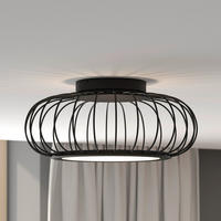 LED-DECKENLEUCHTE 28 W  55/23 cm    - Weiss/Schwarz, Design, Kunststoff/Metall (55/23cm) - Dieter Knoll