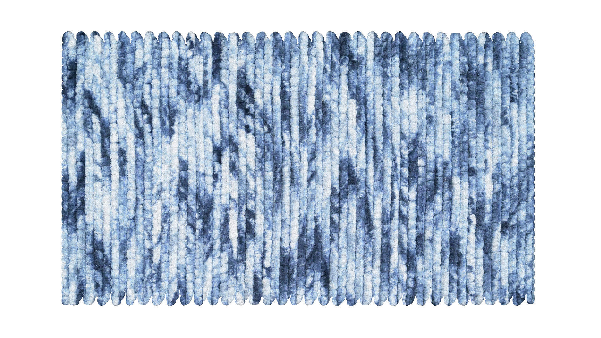 BADTEPPICH Leonie Blau 65/115 cm  - Blau, Basics, Textil (65/115cm)