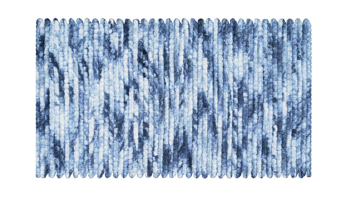 BADTEPPICH Leonie Blau 65/115 cm  - Blau, Basics, Textil (65/115cm)