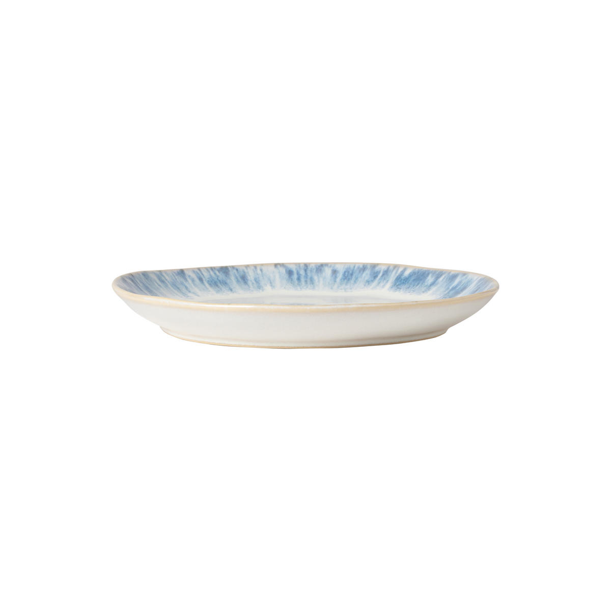 DESSERTTELLERSET Blau, Weiß Hochglanz 6-teilig 22 cm BRISA  - Blau/Weiß Hochglanz, Basics, Keramik (22cm) - Costa Nova