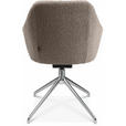 ARMLEHNSTUHL  in Aluminium Flachgewebe  - Alufarben/Naturfarben, Design, Textil/Metall (58/81,5-84,5/60cm) - Johann Jakob