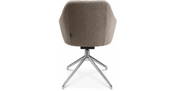ARMLEHNSTUHL in Aluminium Flachgewebe - Alufarben/Naturfarben, Design, Textil/Metall (58/81,5-84,5/60cm) - Johann Jakob