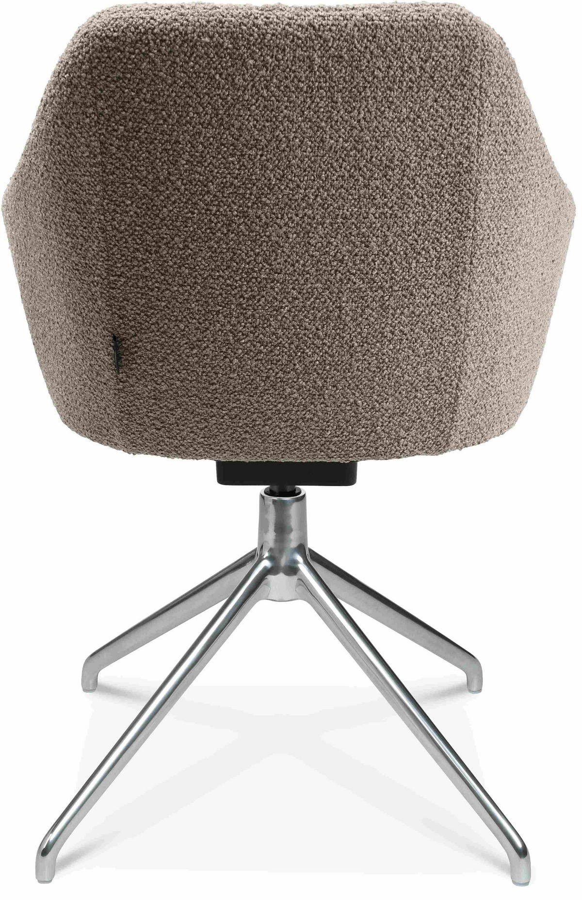 ARMLEHNSTUHL  in Aluminium Flachgewebe  - Alufarben/Naturfarben, Design, Textil/Metall (58/81,5-84,5/60cm) - Johann Jakob
