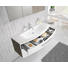 BADEZIMMER Ulmefarben, Weiß - Ulmefarben/Weiß, Design (120cm) - Novel