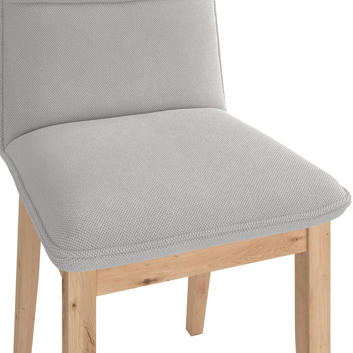 STUHL   Webstoff  Beige  - Eichefarben/Beige, KONVENTIONELL, Holz/Textil (47/91/44cm) - P & B