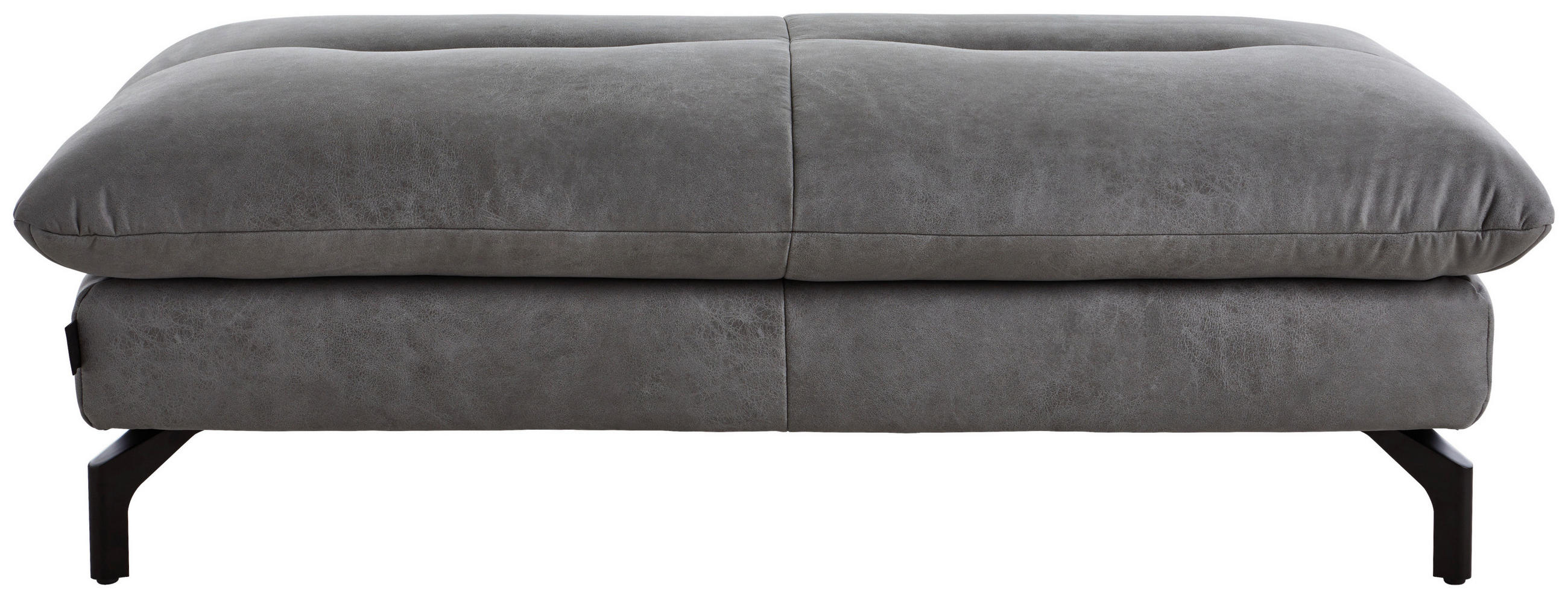 Thumbnail - Carryhome Hocker, Grau, Textil, rechteckig, 134x43x74 cm, Fußauswahl, Lederauswahl, Stoffauswahl, Wohnzimmer, Hocker, Si...