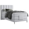 BOXSPRINGBETT 100/200 cm  in Silberfarben  - Silberfarben/Schwarz, Natur, Textil/Metall (100/200cm) - Esposa
