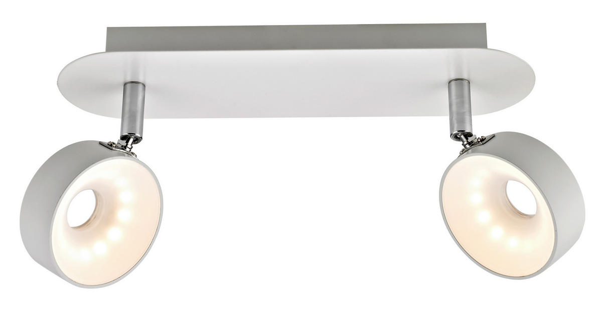 LED REFLEKTOR  - bela, Konvencionalno, metal/plastika (28/8/15cm) - Novel