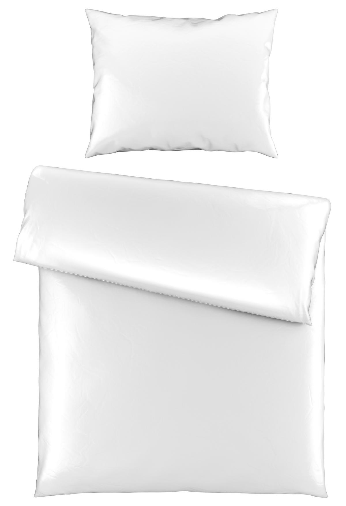 POSTELJNINA SAORI 140/200 cm saten bela  - bela, Basics, tekstil (140/200cm) - Novel