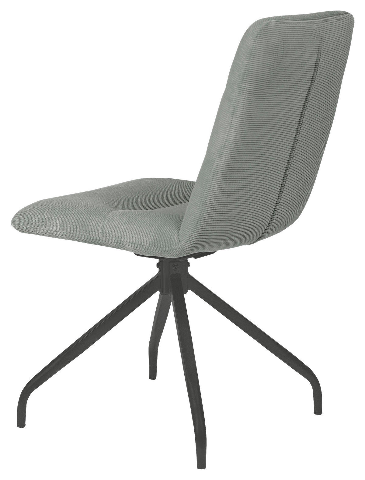 STUHL Webstoff Grau  - Schwarz/Grau, Design, Textil/Metall (50/90/63cm) - Carryhome
