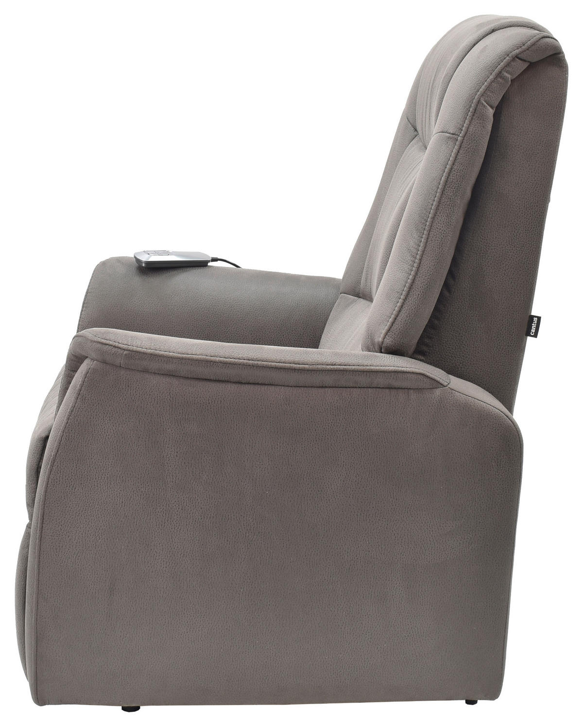 FERNSEHSESSEL  mit Webstoff Dunkelbraun Relaxfunktion, Aufstehhilfe, ausziehbare Fußstütze  - Dunkelbraun, KONVENTIONELL, Textil/Metall (82/111/78/89/175cm) - Cantus