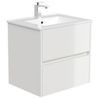 WASCHTISCHKOMBI  - Weiß Hochglanz/Weiß, MODERN, Keramik/Holzwerkstoff (61,5/58,5/46,5cm) - MID.YOU