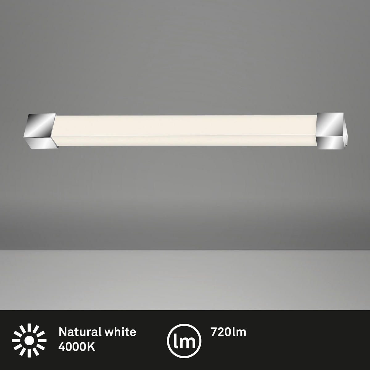 SVJETILJKA NADGRADNA  - boje kroma, Basics, plastika (34/3,8 - 6,7/2,8cm)