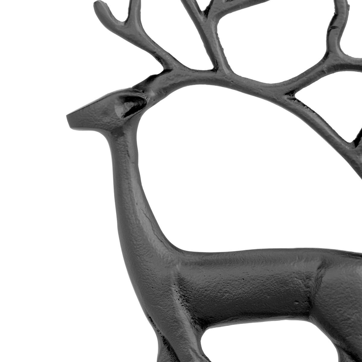 DEKOHIRSCH - Schwarz, LIFESTYLE, Metall (23cm)
