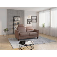 3-SITZER-SOFA in Mikrofaser Haselnussfarben  - Wengefarben/Haselnussfarben, Konventionell, Holz/Textil (179/89/89cm) - Sit & More