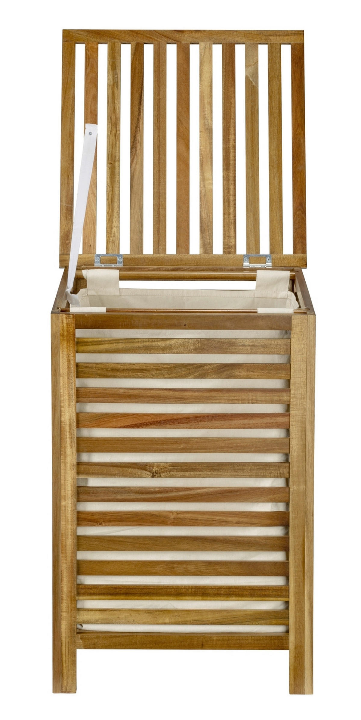 WÄSCHESACK - Naturfarben/Akaziefarben, Natur, Holz/Textil (45/65/45cm) - Wenko