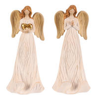 VÁNOČNÍ FIGURKA - béžová, Basics, plast (9/19/7cm)