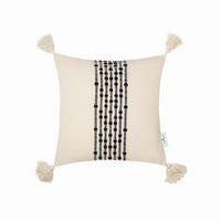 KISSENHÜLLE T-Knot Lines 40/40 cm  - Schwarz/Naturfarben, Trend, Textil (40/40cm) - Tom Tailor