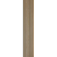 AKUSTIKPANEEL Economico Eichefarben 240/38/1,65 cm  - Eichefarben, Basics, Holzwerkstoff/Kunststoff (240/38/1,65cm)