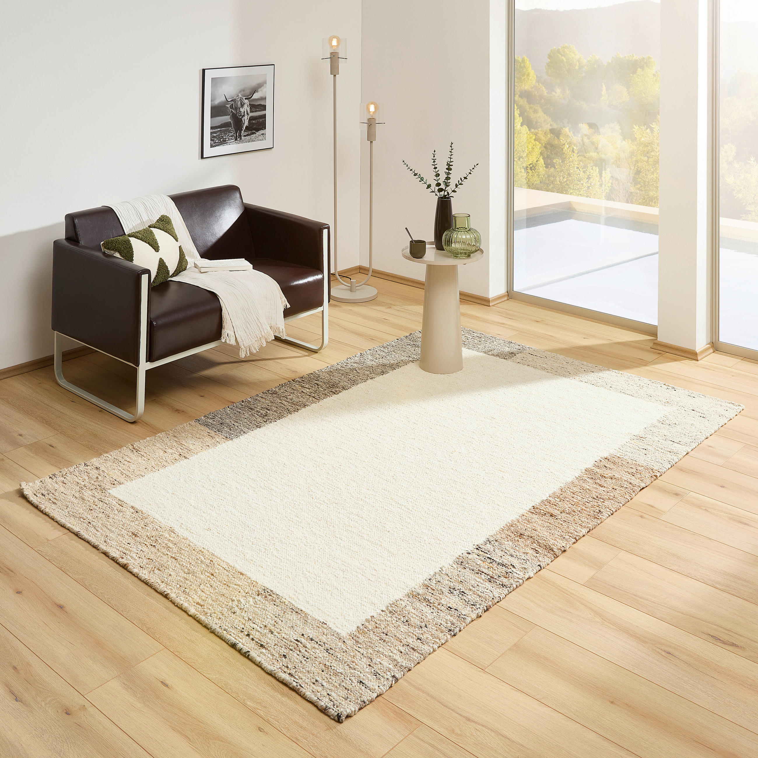 HANDWEBTEPPICH 160/230 cm Creme, Multicolor  - Multicolor/Creme, Natur, Textil (160/230cm) - Linea Natura