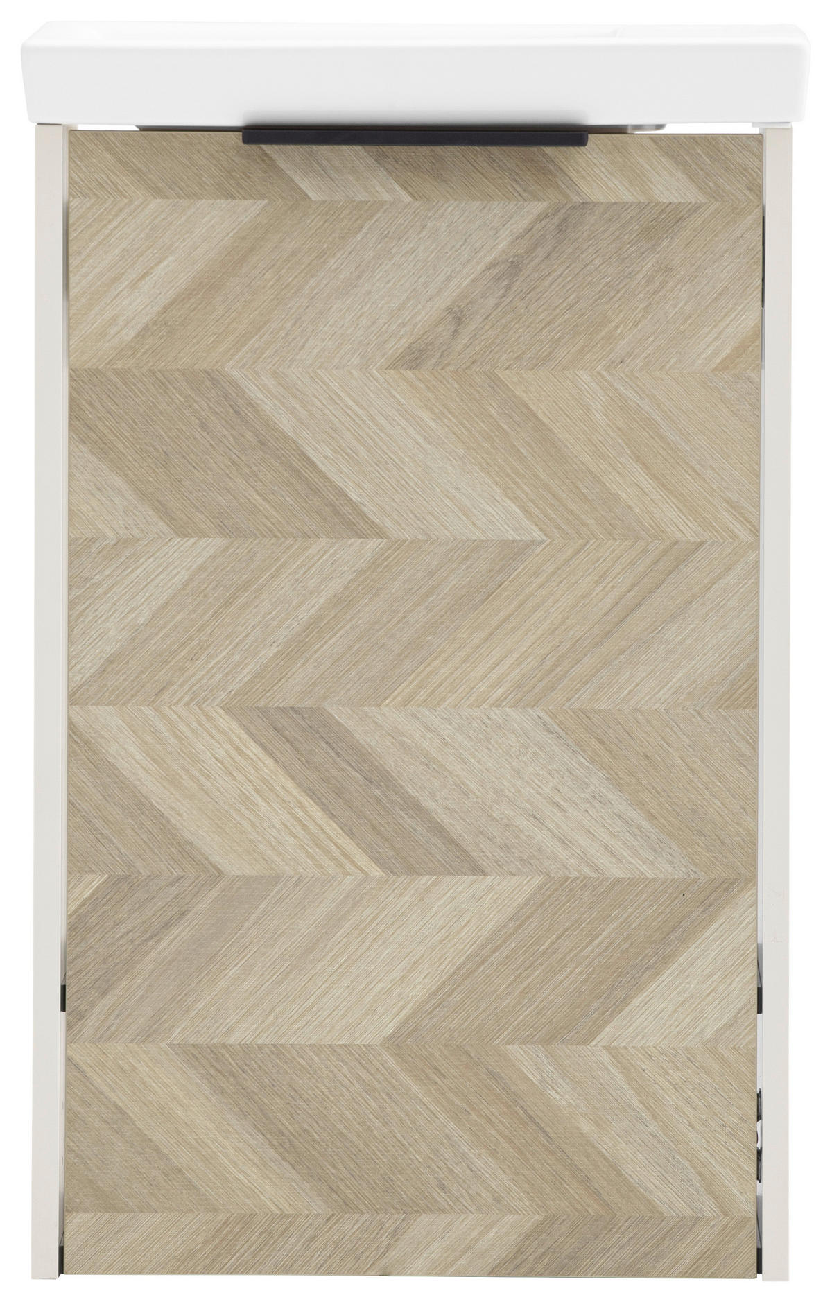 WASCHTISCHKOMBI 45,5 cm  - Eichefarben/Creme, KONVENTIONELL, Keramik/Holzwerkstoff (45,5cm) - Stylife