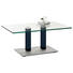 COUCHTISCH in Metall, Glas 110/70/46-65 cm - Blau/Edelstahlfarben, Design, Glas/Kunststoff (110/70/46-65cm) COUCHTISCH in Metall, Glas 110/70/46-65 cm - Blau/Edelstahlfarben, Design, Glas/Kunststoff (110/70/46-65cm)