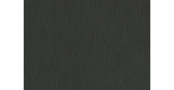 RÉCAMIERE in Echtleder Dunkelgrau - Chromfarben/Dunkelgrau, Design, Leder/Metall (209/85-109/95-16cm) - Dieter Knoll