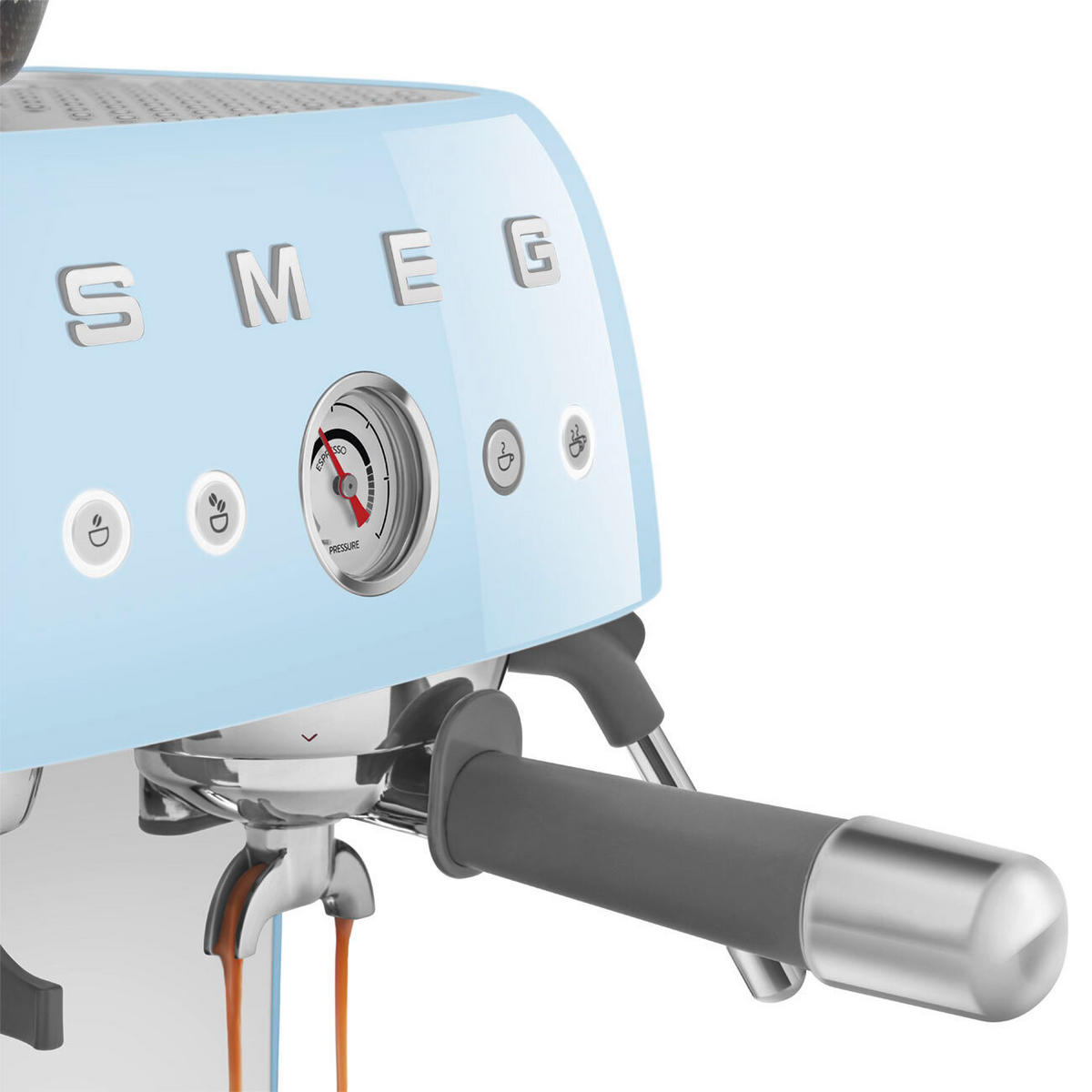 ESPRESSOMASCHINE 50's Style  - Pastellblau, Trend, Metall (33.4/44.3/43.0cm) - SMEG