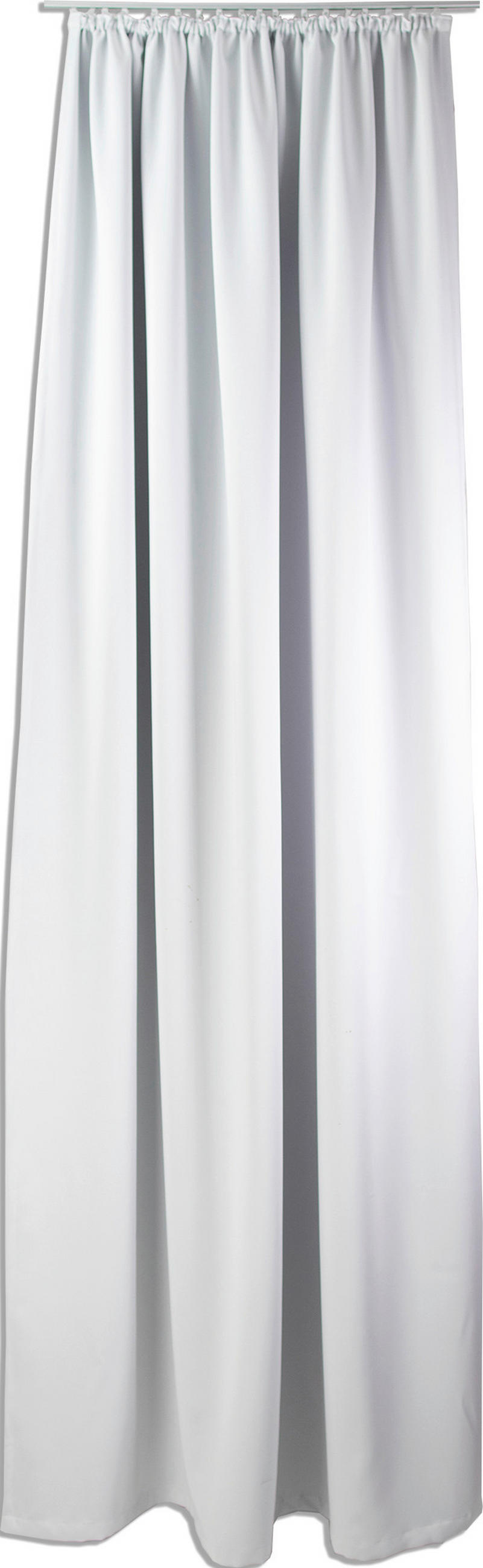 WÄRMESCHUTZVORHANG THERMOVORHANG Verdunkelung 140/245 cm   - Grauweiß, Basics, Textil (140/245cm)